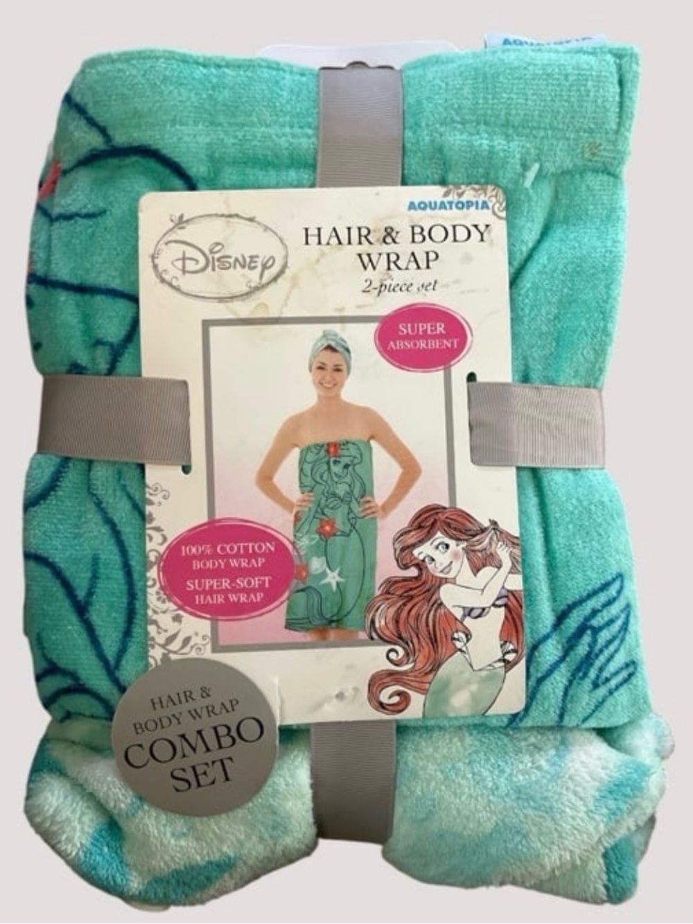 Disney Ariel hair & body wrap 2 piece set